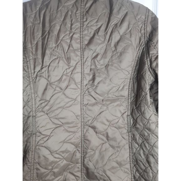 Lands' End Lightweight Mid Length Quiltted Coat Women Size Small Side Pockets - Picture 8 of 12